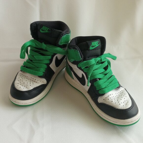 Nike Air Jordan Retro High Top Sneakers Lucky Green sz 12